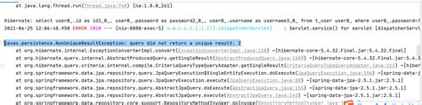 nonuniqueresultexception.